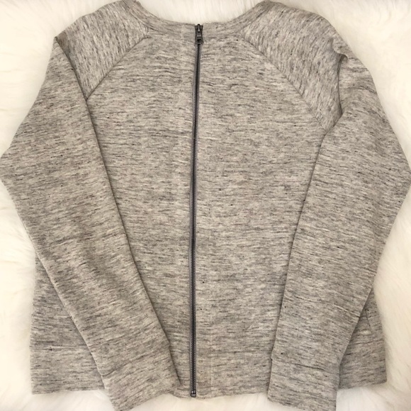J Brand Zipper Back Sweatshirt - Picture 2 of 7